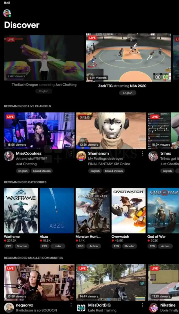 Twitch Discover
