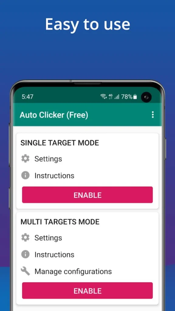 Auto Clicker-Easy to use